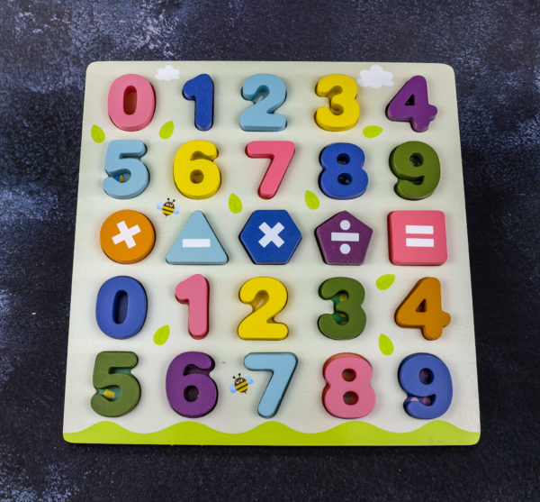 Wooden Alphabet and Numbers Puzzle Set - Image 5