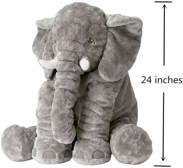 Ultra Soft Giant Plush Elephant - Image 2