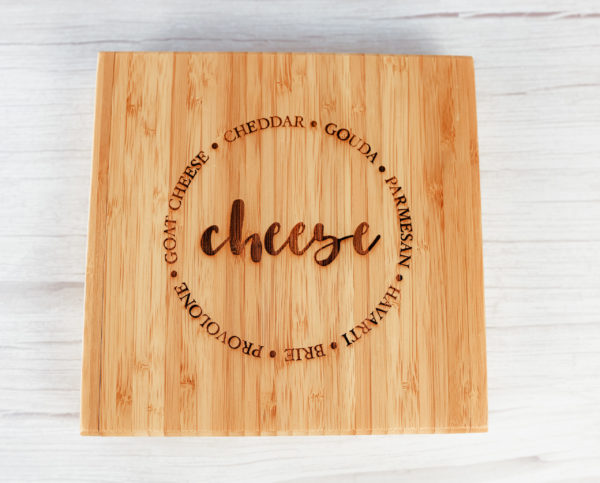 Gourmet Bamboo Cheese Board and Utensil Entertainer Set - Image 4