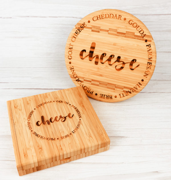 Gourmet Bamboo Cheese Board and Utensil Entertainer Set - Image 2