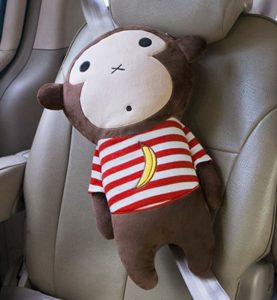 Monkey Pillow and Seatbelt Cover