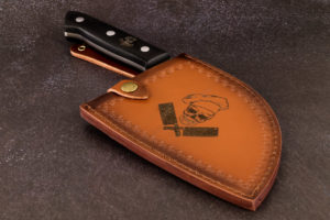 Hand Forged Butcher Knife and Meat Cleaver