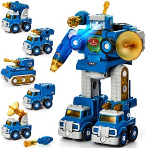 Peace Defender Robot  Military Vehicles 5 in 1 Construction Toy