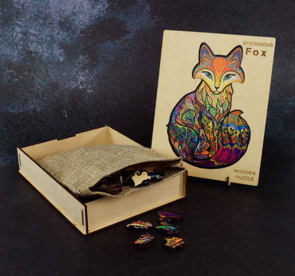 Fantasy Fox Wooden Jigsaw Puzzle - Small Size
