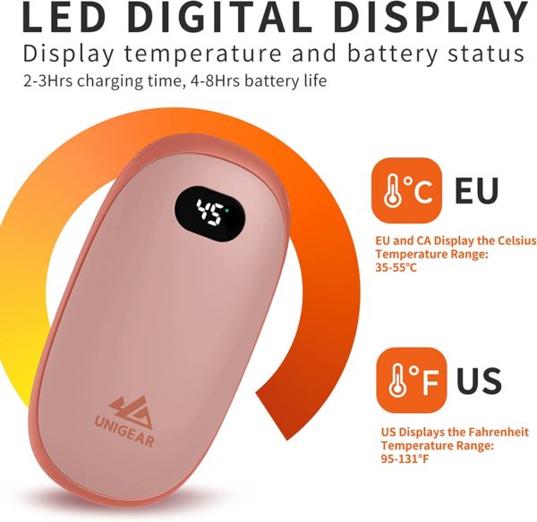 Rechargeable USB Electric Hand Warmer and Power Bank - Image 3