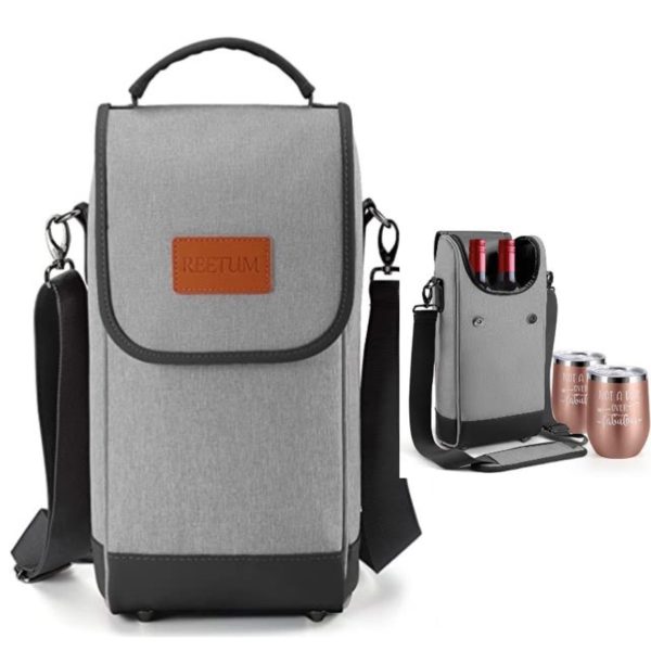 Wine Tote Bag and Tumbler Gift Set